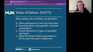 Learn to Debate Diplomatically in Model UN and the Real World
