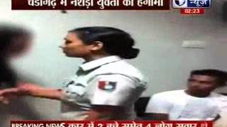 One foreigner woman in Chandigarh creates drama in police station