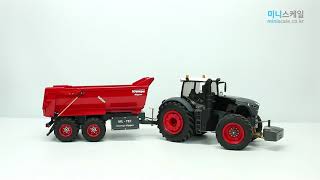 1/16 R/C ML-Tec Bruder Fendt 1050 Vario \u0026 Krampe Tipper Trailer V2