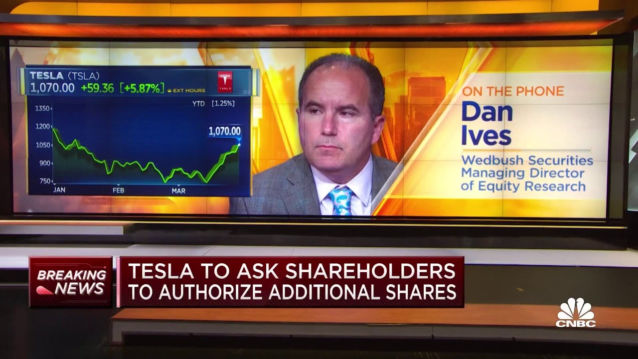 Tesla To Ask Shareholders To Authorize Additional Shares - YouTube