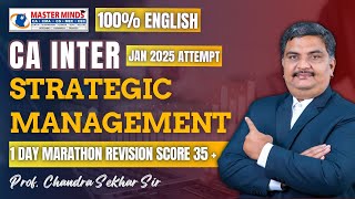 CA Inter | Strategic Management Marathon Revision Classes | for Jan 2025 Attempt | P1968