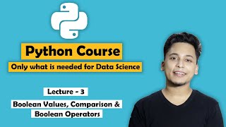 Bool, Comparison Operator, And, Or - Ep. 3 : Python only for Data Science