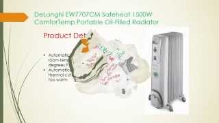 Reviews of DeLonghi EW7707CM Safeheat 1500W ComforTemp Portable Oil Filled Radiator