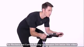 ANCHEER Indoor Cycling Bike - Stationary Exercise Bikes with Adjustable Resistance and LCD Moni