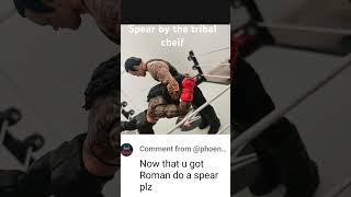 spear by the tribal cheif #wwe #wrestling #wweraw #smackdown #wwewrestler #wwesuperstar #aew #music