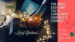 How To Make Classic Christmas Chocolate Cookies At Home|Easy Edible DIY Gift|Holiday Treat|BeingDeb