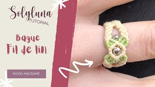 Tuto micro macramé : Comment faire une bague en fils de lin