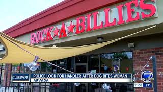 Arvada police looking for dog handler after animal bites woman in the face