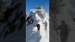 Backcountry skiing without trending audio. It was a chilly one yesterday on the superior ridgeline