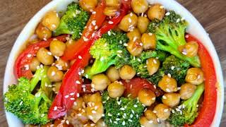 Teriyaki Broccoli Chickpea Stir Fry