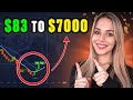 Pocket Option Startegy | $83 ➔ $7000 in 15 min | Binary Options INSANE Strategy #livetrading