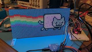 Nyan cat and test pattern in a framebuffer!