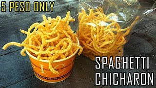 CHICKEN SPAGHETTI PASTA CHICHARON | 5 PESOS ONLY | STREET FOOD | BUSINES IDEA