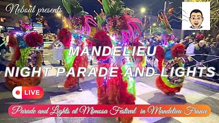 Parade Nocturne, Night Parade Live in Mandelieu for La Fete du mimosa