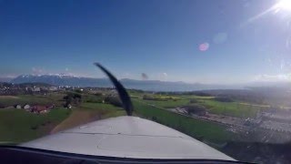 Landing LSGL 18 - Lausanne Airport