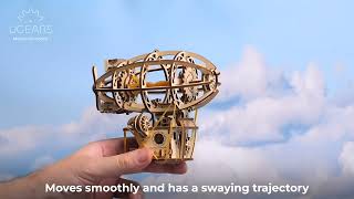 UGEARS Steampunk Luftschiff - hölzerne 3D Puzzle Holz mechanisches Modell mit beweglichen Teilen diy