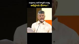 చంద్రబాబు, పవన్ కళ్యాణ్ ల మధ్య అభిప్రాయ భేదాలు !