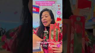 Happy Valentine’s Day! Gifts! រឺករាយថ្ងៃបុណ្យនៃសេចក្តីស្រលាញ់ទាំងអស់គ្នា! #lifelonglearner #sinaun