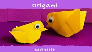 Cómo hacer un POLLITO de papel I Origami Chicken