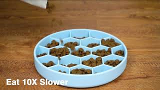 silicone pet slow feeder bowl