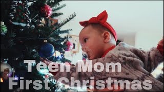 My Baby’s first Christmas!! // TEEN MOM 12 DAYS OF VLOGMAS DAY 1