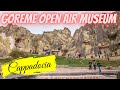 Visit Göreme Open Air Museum by visiting Cappadocia on a walking tour with Turkey travel vlog