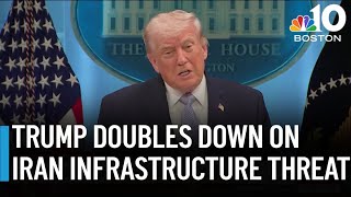 Trump doubles down on threats to wipe out Iran's infrastructure
