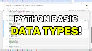 Learn Python #2 : Variables and Data Types Explained Simply