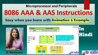 aaa instruction in 8086 with example | aas instruction in 8086 with example