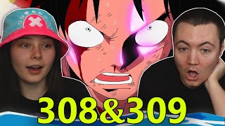 JET GATTLING!! 👒 One Piece Ep 308 & 309 REACTION & REVIEW