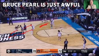 BRUCE PEARL is just awful vs. YALE