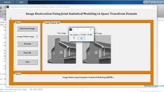 Image restoration using joint statistical modeling MATLAB project source code