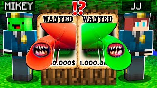 Why Creepy MIKEY SLIDE EATER vs JJ SLIDE EATER is WANTED ? Mikey and JJ Battle ! - Minecraft Maizen