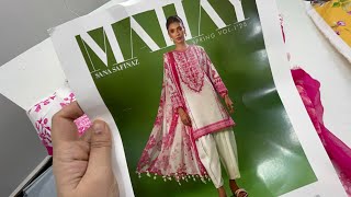 #sanasafinaz #mahay #spring #2025 #lawn  order on WhatsApp 7610387608