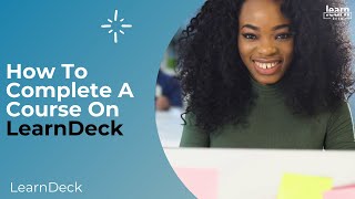 Online Learning with Learndeck- For Learners