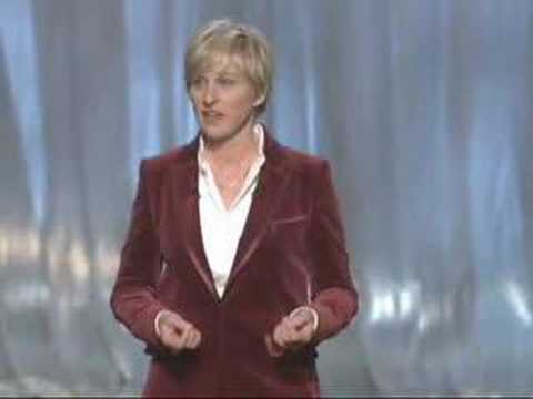 Ellen Degeneres S 2007 Oscars Opening Ps Celebrity
