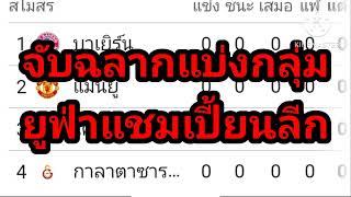 ผลการจับฉลากแบ่งกลุ่มฟุตบอล ยูฟ่าแชมเปี้ยนส์ลีก 2023-2024