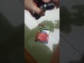 changing battery of flashlight with laser using cr123a panasonic battery