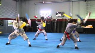 Wushu Shaolin Kung Fu Team : Double Sword Group