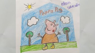 Easy Peppa Pig drawing 🐷🐖🐖