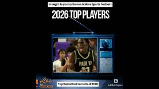 Top 25 Players in the 2026 CBB Recruiting Class!