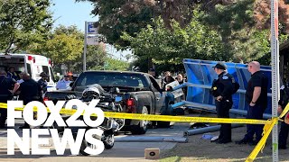 11 students hurt after driver crashes through bus stop in southeast Fresno