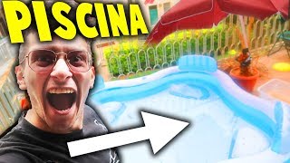 ABBIAMO MONTATO UNA PISCINA SUL TERRAZZO DI CASA!! *leggendario*