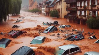 Inondation Rennes France aujourd'hui | Flash Floods 2025 | Storm Herminia