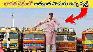 భారత దేశంలో అత్యంత పొడుగు ఉన్న వ్యక్తి | Tallest Man In India | Intresting Facts In Telugu | #Shorts