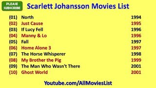 Scarlett Johansson Movies List