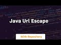 java url escape
