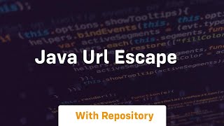 java url escape