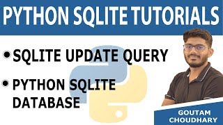 #44 SQLite UPDATE Query - Python Database Tutorial for Beginners