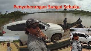 Penyeberangan di Sungai Sebuku Nunukan Kaltara